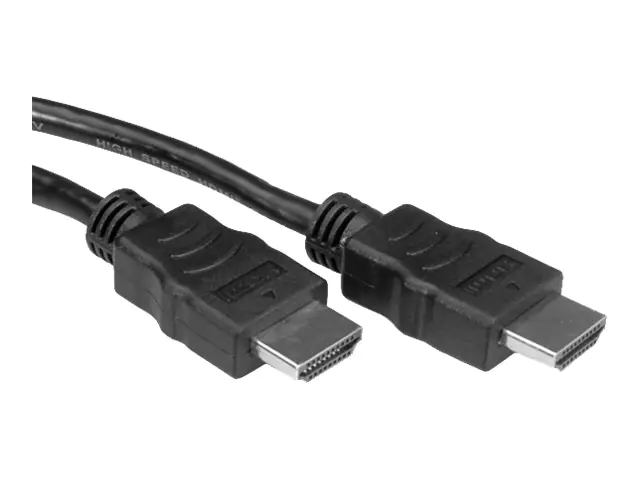 VALUE - HDMI-Kabel - HDMI männlich zu HDMI männlich - 10 m - abgeschirmt - Schwarz - geformt