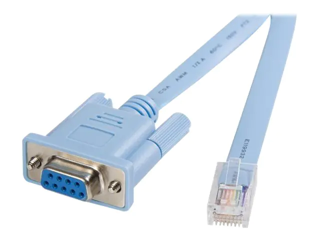 StarTech 1,8m RJ45 auf DB9 Cisco Konsolen Management Router Kabel - St/Bu - Kabel seriell - RJ-45 (M) zu DB-9 (W) - 1.8 m - Blau - für P/N: EC1S952, EC2S952, IES101002SFP