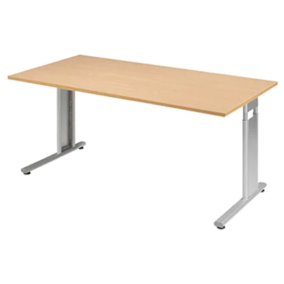 Geramöbel Schreibtisch Flex S-617103-BS 160x80x68-82cm bu/si