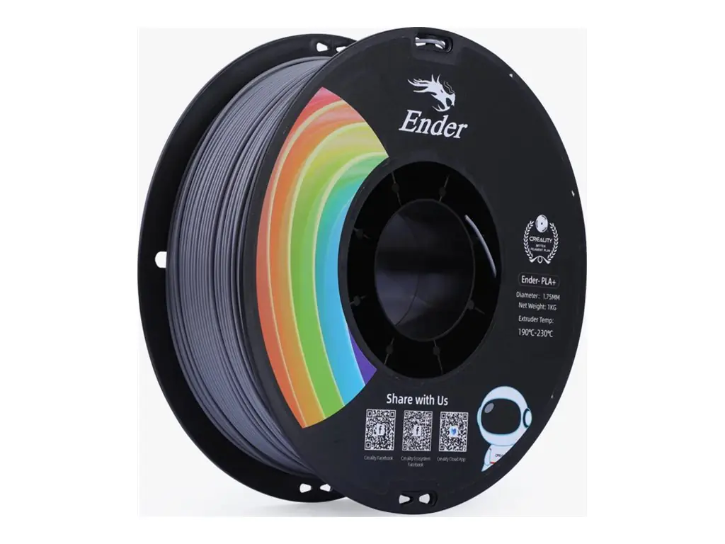 Creality Creality3D - 1-Rolle - Grau - 1 kg - PLA+ Filament (3D) 3301010308