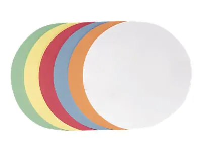 Franken GmbH FRANKEN - Moderationskarte - Kreis - Durchmesser: 9,5 cm - gemischt (Packung mit 500) UMZ 10 99