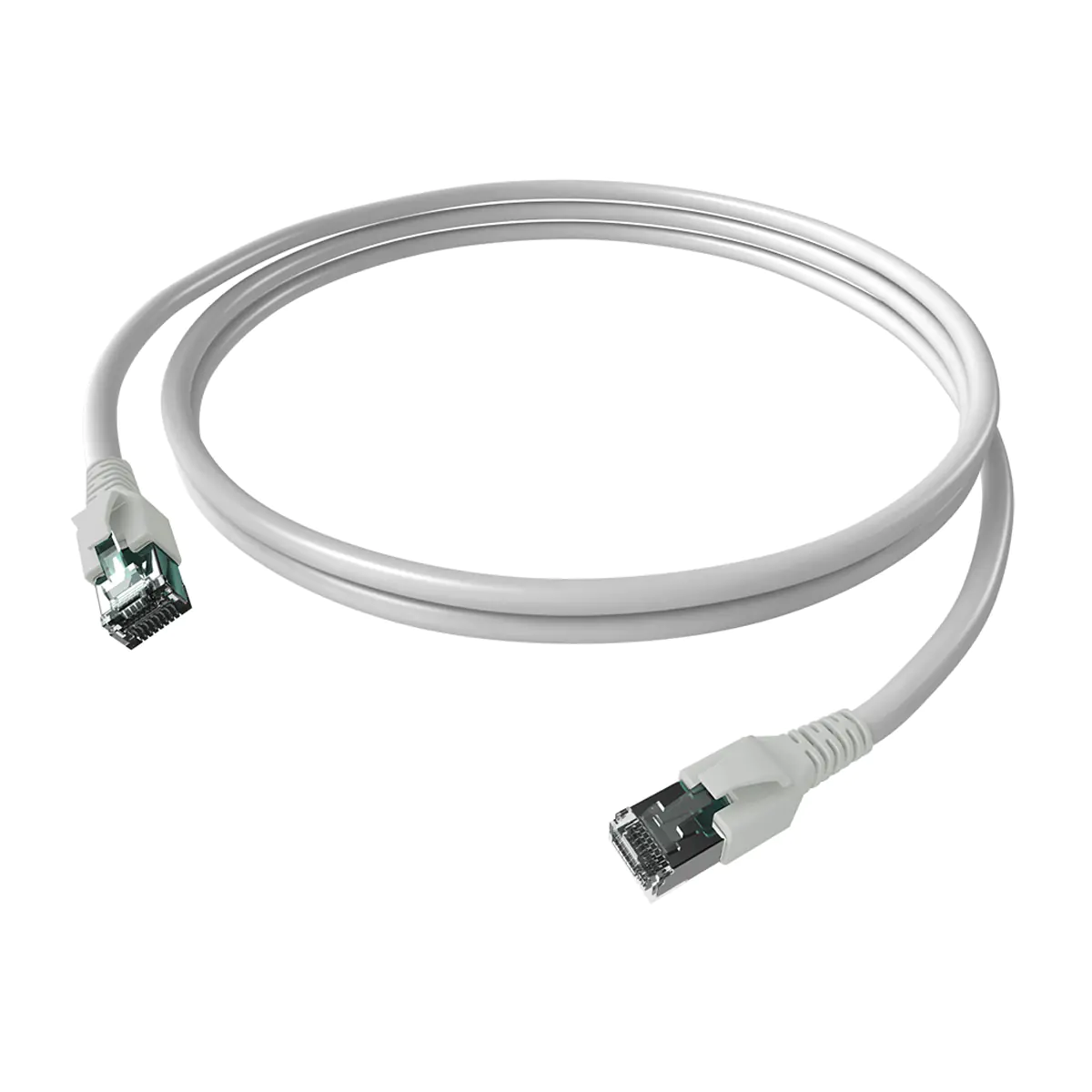 EasyLan CP1KWBWBW0075 FlexBoot Patchkabel Kat.6A ISO/IEC geschirmt weiß 4PPoE 7