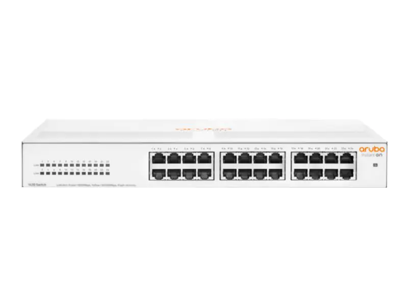 HPE Aruba Instant On 1430 24G Switch - Switch - unmanaged - 24 x 10/100/1000 - Desktop, an Rack montierbar, wandmontierbar - BTO