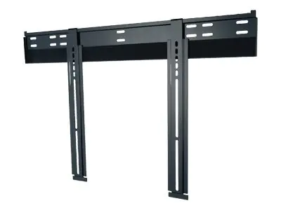 Peerless Slimline Universal Ultra-Thin Flat Wall Mount SUF660P - Befestigungskit (Wandplatte, Adapter für Halterung) - für Flachbildschirm - kaltgewalzter Stahl - Hochglanz-schwarz (40"-80")