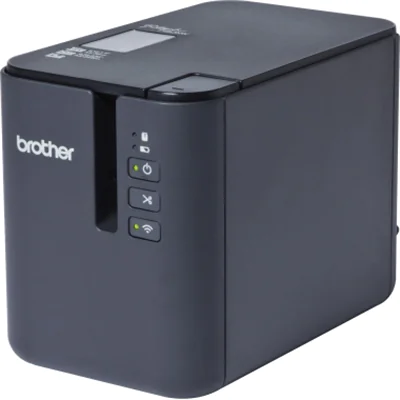 Brother Beschriftungsgerät P950NW inkl. TZe Schriftbandkassette (36 mm x 8 m, schwarz auf weiß), Netzadapter, USB-Kabel