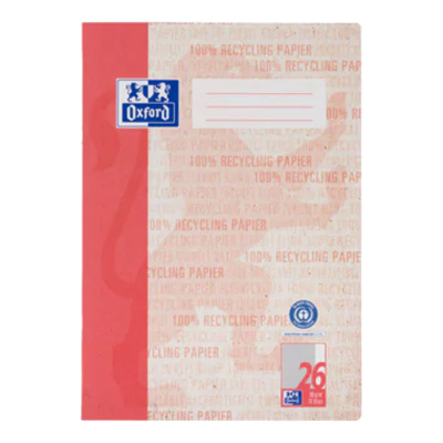 Oxford Schulheft Recycling DIN A4 kariert mit Rand 26 16 Bl.