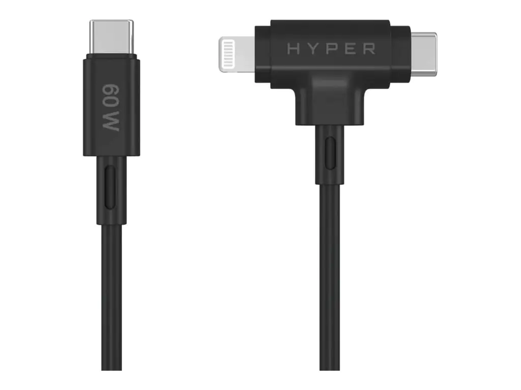Targus HyperJuice - Lightning-Kabel - 24 pin USB-C männlich zu 24 pin USB-C, Lightning männlich