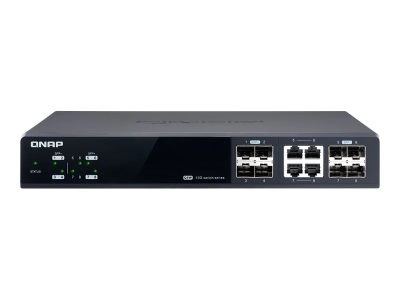 QNAP QSW-M804-4C - Switch - managed - 4 x 10 Gigabit SFP+ + 4 x combo 10 Gigabit SFP+/RJ-45 - Desktop, an Rack montierbar