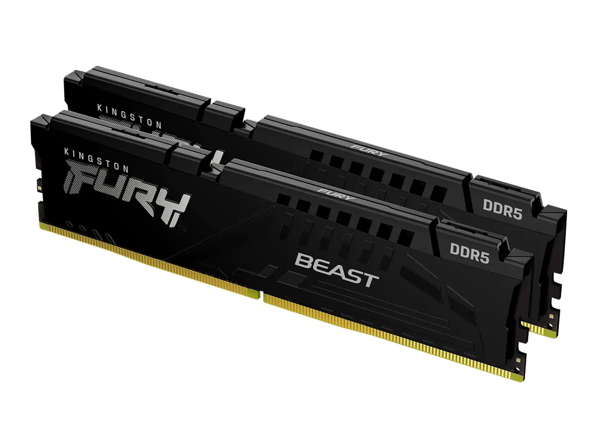 Kingston FURY Beast - DDR5 - Kit - 64 GB: 2 x 32 GB - DIMM 288-PIN - 6000 MHz / PC5-48000 - CL36 - 1.35 V - ungepuffert - on-die ECC