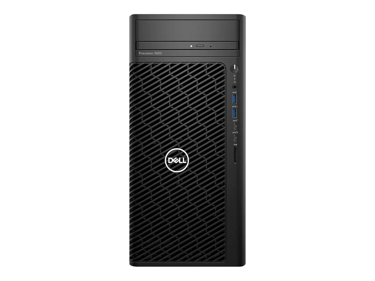Dell 3660 Tower - MT - 1 x Core i7 12700 / 2.1 GHz - vPro - RAM 32 GB - SSD 512 GB - NVMe, Class 40 - DVD-Writer - RTX A2000 - GigE - Win 10 Pro 64-Bit (mit Win 11 Pro Lizenz)