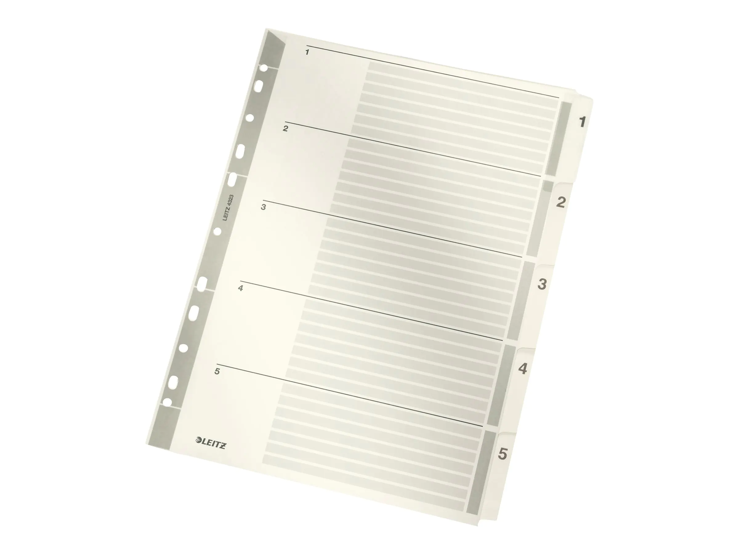 Esselte Leitz Trennelement - 5 Teile - vorgedruckt: 1-5 - für A4 (210 x 297 mm) 43230000