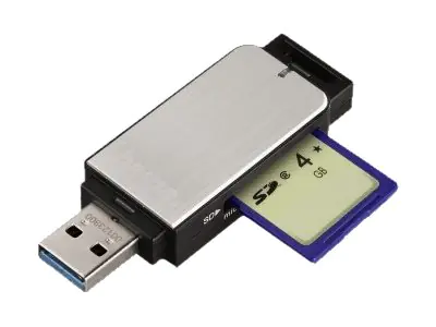 Hama - Kartenleser (MMC, SD, microSD, SDHC, microSDHC, SDXC, microSDXC) - UHS Class 1 - USB 3.0