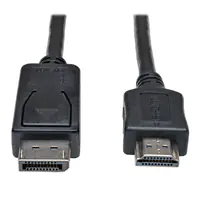 Eaton Tripp Lite Series DisplayPort to HDMI Adapter Cable (M/M), 10 ft. (3.1 m) - Adapterkabel - DisplayPort männlich zu HDMI männlich - 3.05 m - Schwarz