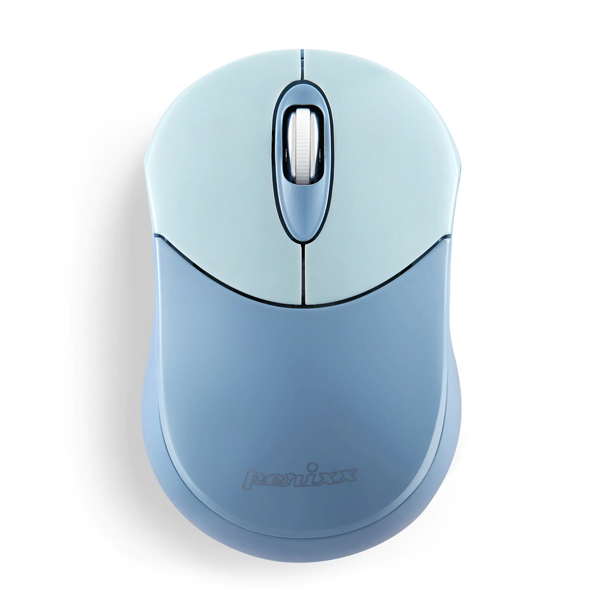 Perixx PERIMICE-802BL Bluetooth-Maus für PC und Tablet schnurlos blau - Maus - 1.000 dpi