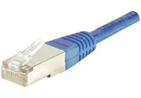 exertis Connect - Patch-Kabel - RJ-45 (M) zu RJ-45 (M) - 1.5 m - Foiled Unshielded Twisted Pair (F/UTP) - CAT 6 - geformt - Blau