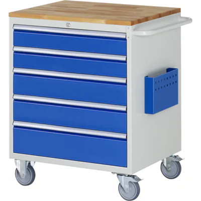RAU Werkstattwagen 7000 770 x 975 x 650 mm (B x H x T) 5 Schubladen