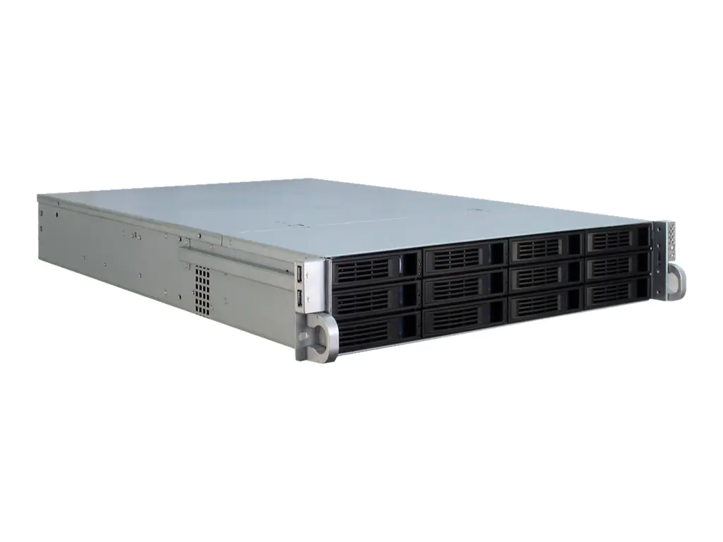 Inter-Tech IPC 2U-2412 - Rack-Montage - 2U - SSI EEB - keine Spannungsversorgung - USB
