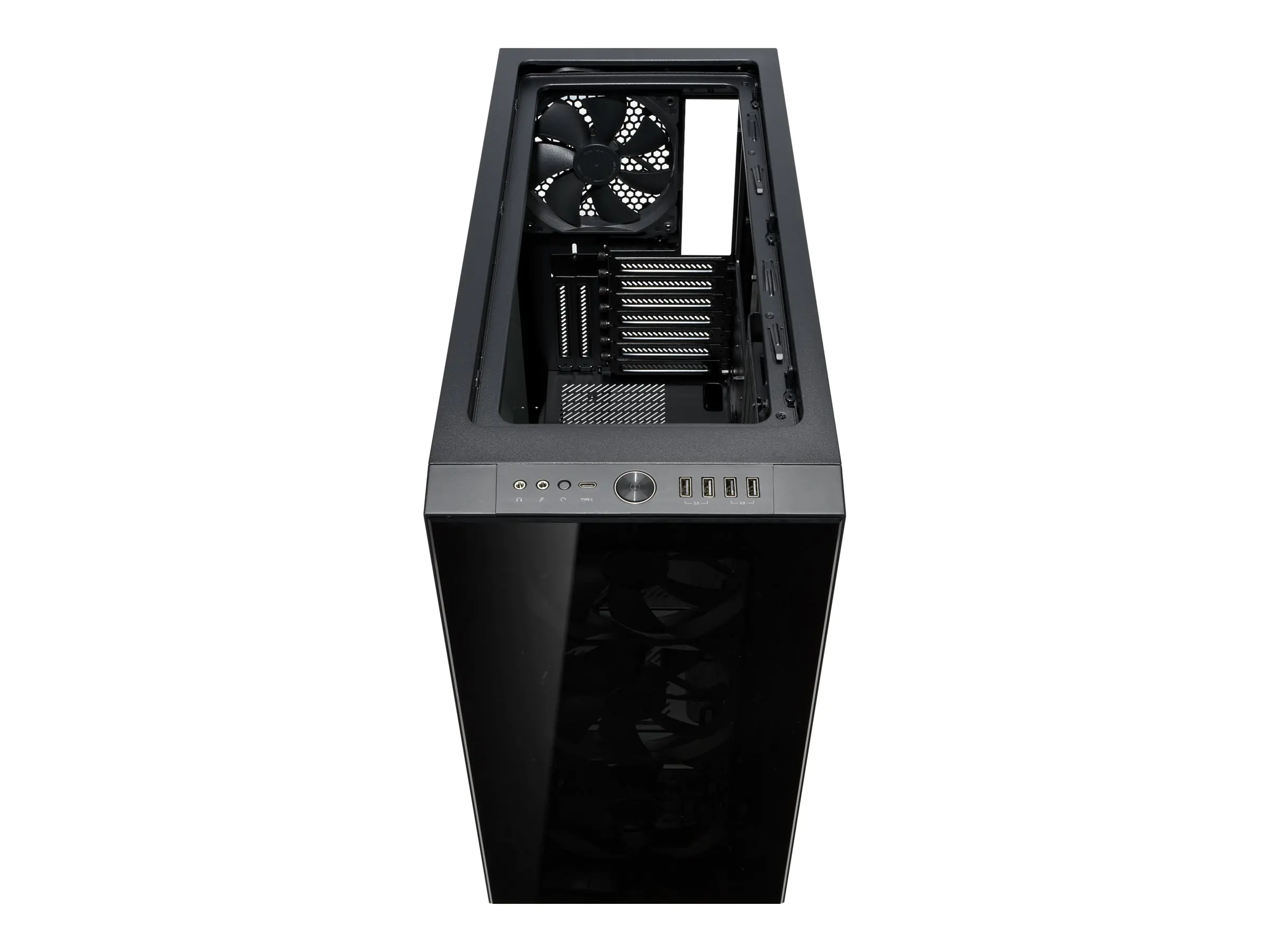 Fractal Design Define S2 Vision Blackout - Tower - E-ATX - Seitenteil mit Fenster (Glas) - keine Spannungsversorgung (ATX) - USB/Audio