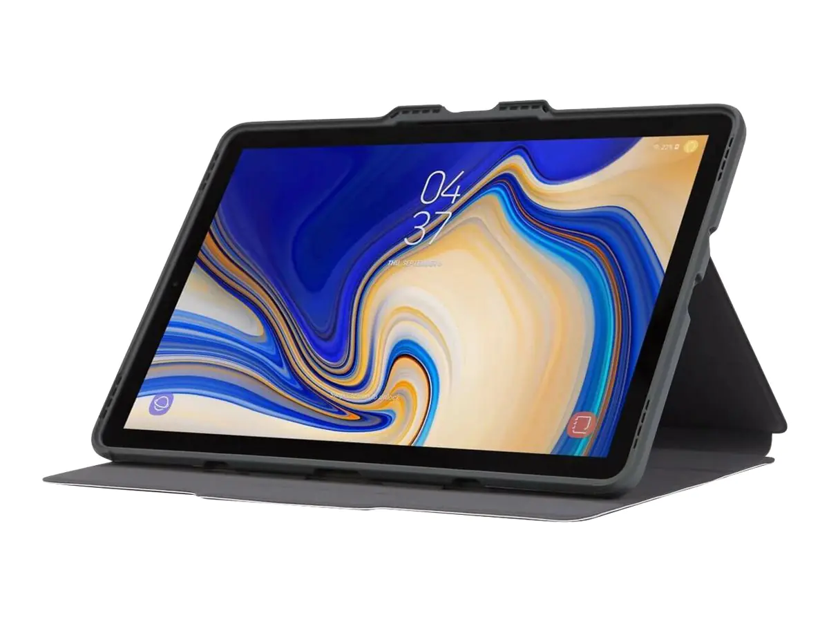 Targus Click-In - Flip-Hülle für Tablet - Polyurethan, Kunstleder - Berry - 10.5" - für Samsung Galaxy Tab S4 (10.5 Zoll)