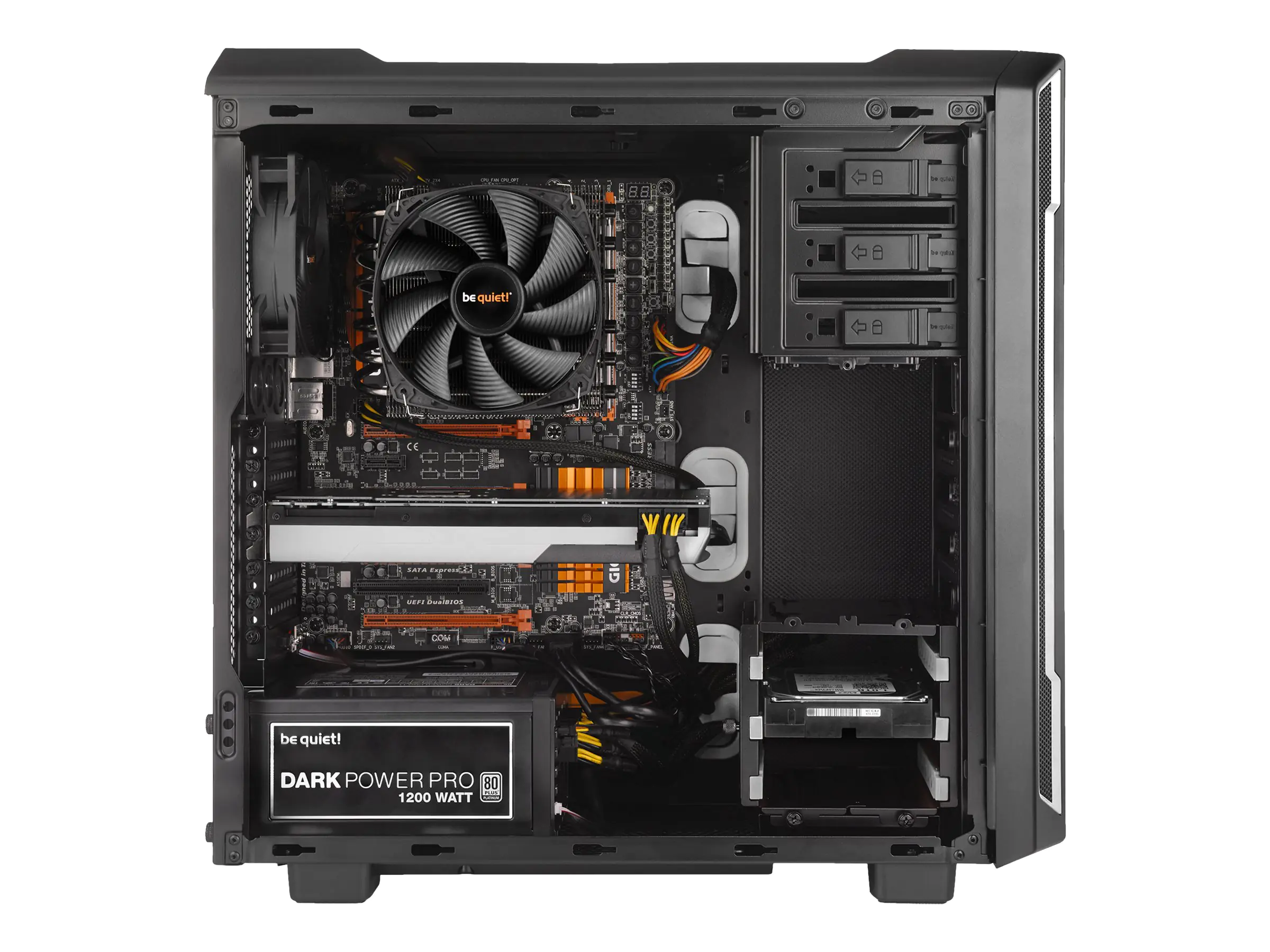 be quiet! Silent Base 600 - Window Edition - Tower - ATX - keine Spannungsversorgung - Silber - USB/Audio