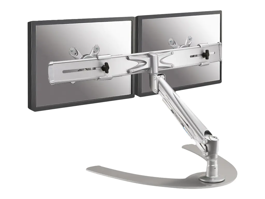 Neomounts FPMA-D940DD - Aufstellung - Voll beweglich - für 2 LCD-Displays - Silber - Bildschirmgröße: 25.4-61 cm (10"-24") - Schreibtisch-Ständer, Tischmontage