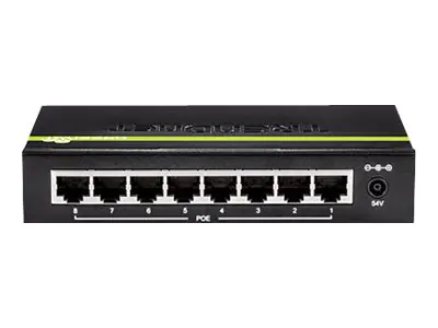 TRENDnet TPE TG82G - Switch - 8 x 10/100/1000 (PoE+) - Desktop - PoE+ (61 W)