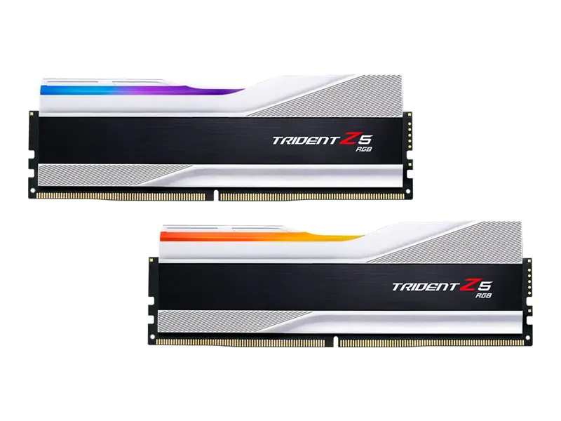G.Skill Trident Z5 RGB - DDR5 - Kit - 64 GB: 2 x 32 GB - DIMM 288-PIN - 6000 MHz / PC5-48000 - CL30 - 1.4 V - ungepuffert - non-ECC - metallisch silber