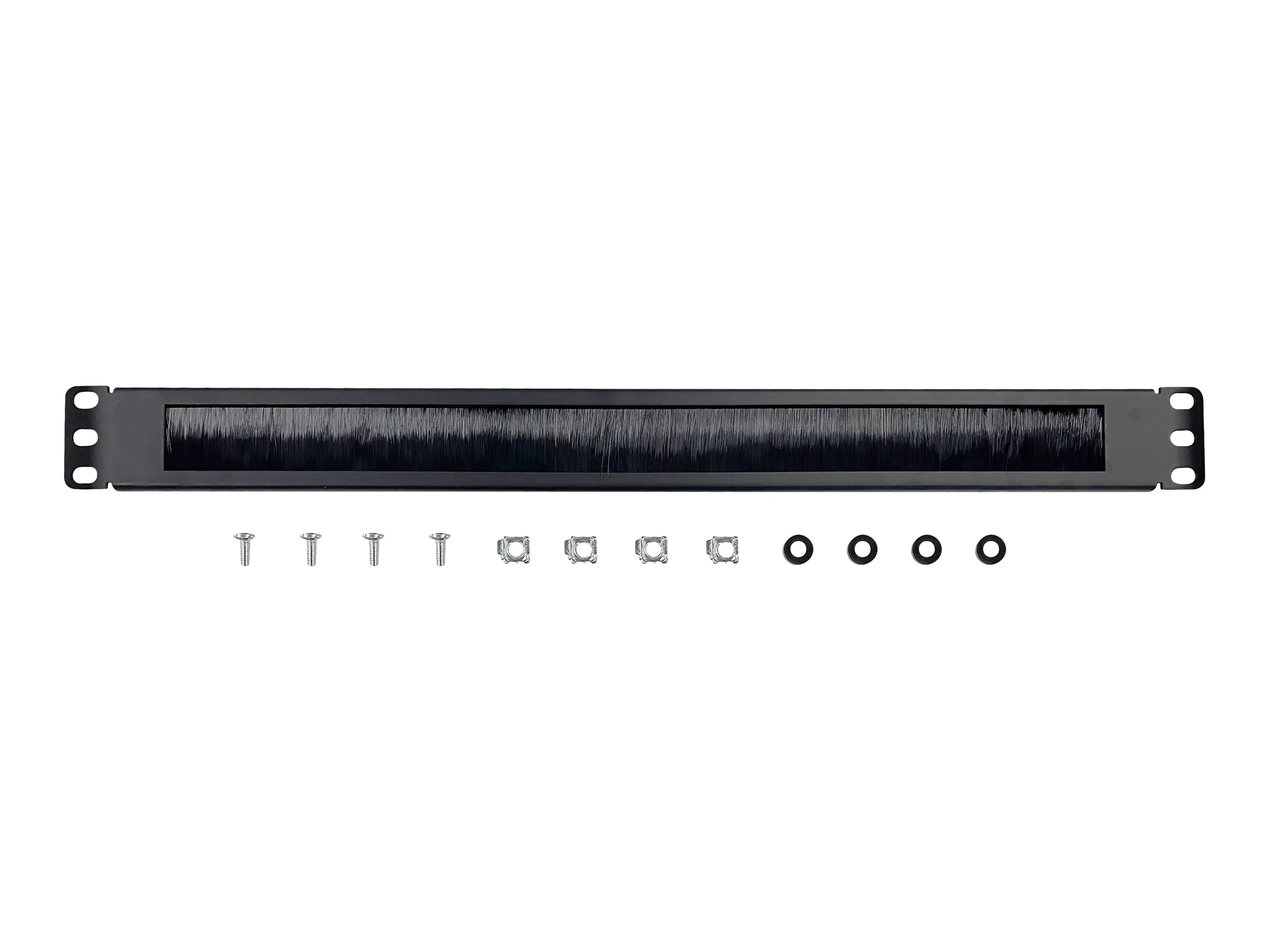 Gembird Rack-Blende mit Bürste für Kabeldurchführung - 1U - 48.3 cm (19") 19A-BRUSH-02