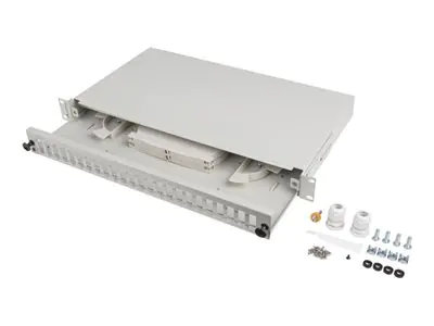 Lanberg Patch Panel - 24 x SC-Duplex / 24 x LC -Quad - Rack montierbar - SC/LC x 24 - RAL 7035,