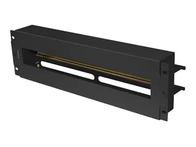 Lanberg Verteilungsplatte - Schwarz, RAL 9004 - 3U - 48.3 cm (19") AK-VDP103-B