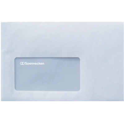 Soennecken Briefhülle 2913 C6 75g mF sk hf weiß 1.000 St./Pack.