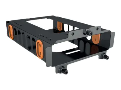 be quiet! - Gehäuse für Speicherlaufwerke - Kapazität: 1 Festplattenlaufwerk oder 2 SSD - Schwarz, orange