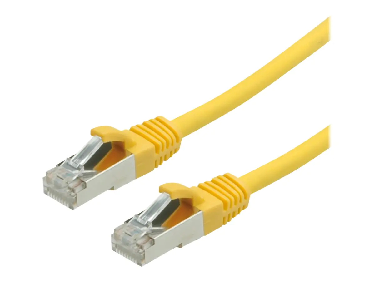 VALUE - Patch-Kabel - RJ-45 (M) zu RJ-45 (M) - 3 m - SFTP, PiMF - CAT 6 - halogenfrei, geformt, ohne Haken, verseilt - Gelb