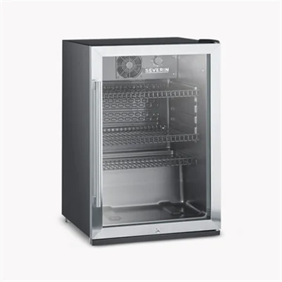 SEVERIN Kühlschrank FKS 8840 54,5 x 84 x 54 cm (B x H x T) 118l rechts schwarz/silber