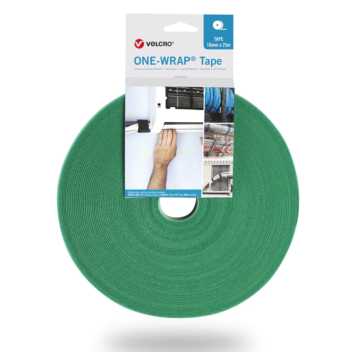 VELCRO One Wrap Band 25m 50mm Grün VEL-OW64184