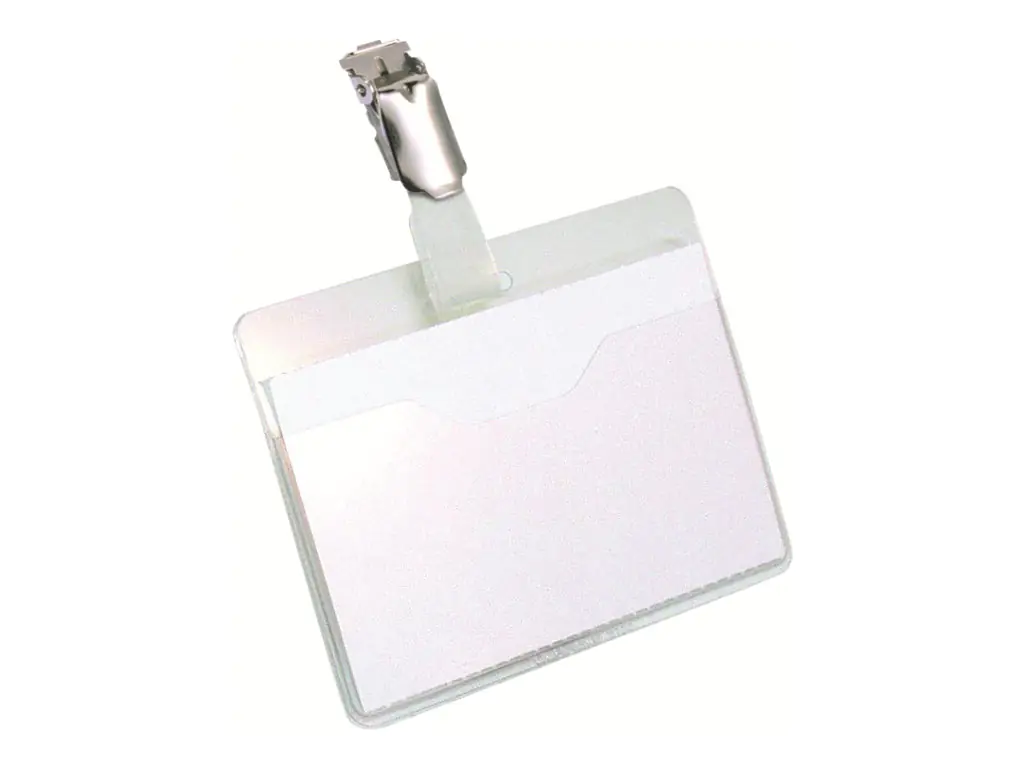 Durable Namensschildhalterung - für 60 x 90 mm - Clip - durchsichtig (Packung mit 25) 8106-19