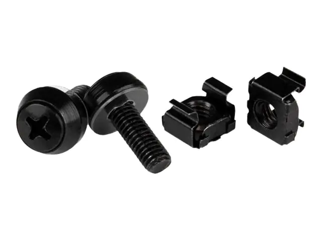 StarTech.com Startech M6 x 12mm - Schrauben und Käfigmuttern CABSCREWM6B