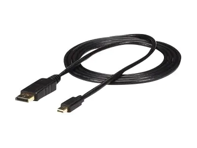 StarTech 1,8m Mini DisplayPort 1.2 auf DisplayPort Adapterkabel - mDP zu DP 4k x 2k Kabel - St/St - DisplayPort-Kabel - Mini DisplayPort (M) zu DisplayPort (M) - 1.8 m - eingerastet - Schwarz - für P/N: CDP2DP14B, CDP2MDPEC, CDP2MDPFC, CDPVDHDMDP2G, CDPVD
