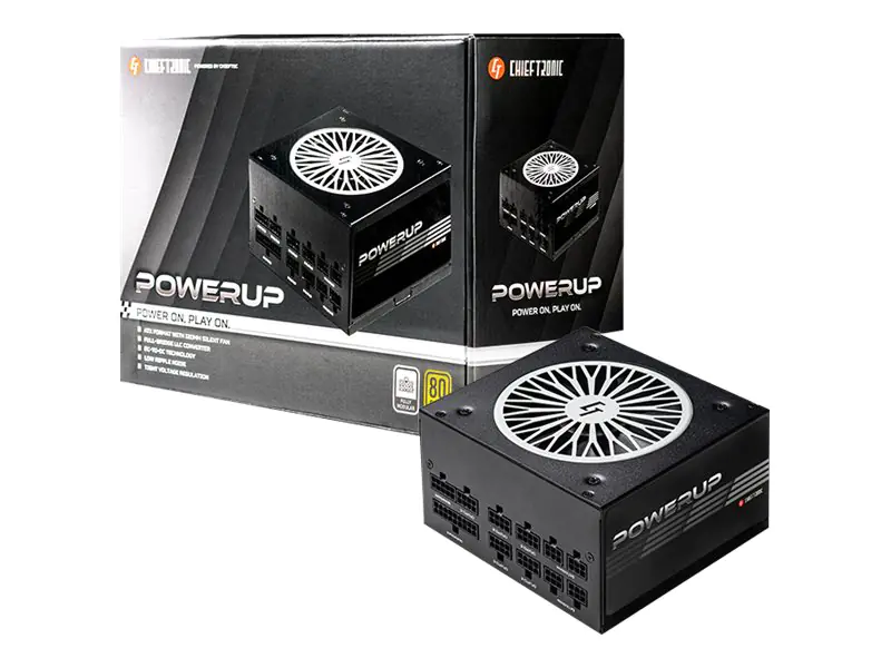 Chieftronic PowerUp Series 550W - Netzteil (intern) - ATX12V 2.53 - 80 PLUS Gold - Wechselstrom 100-240 V - 550 Watt - aktive PFC