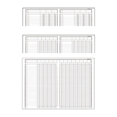 Exacompta Kolonnenbuch 17100E DIN A4 10Spalten/2Seiten 40Blatt