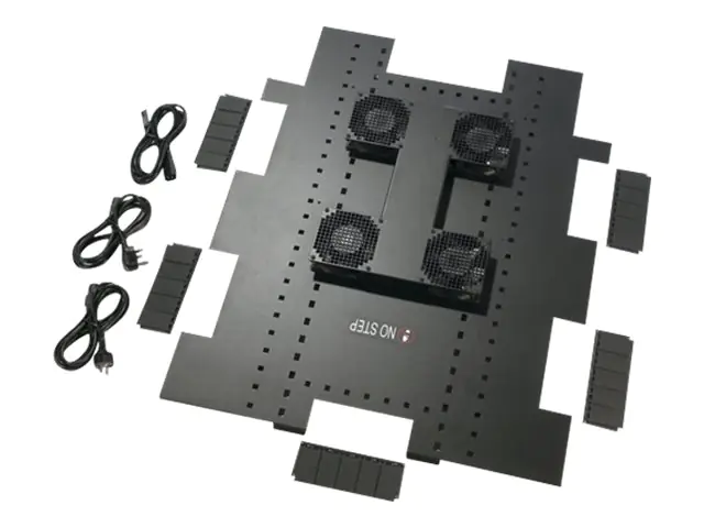 APC Roof Fan Tray - Rack-Lüftereinsatz - Wechselstrom 208/230 V - Schwarz - für NetShelter SX
