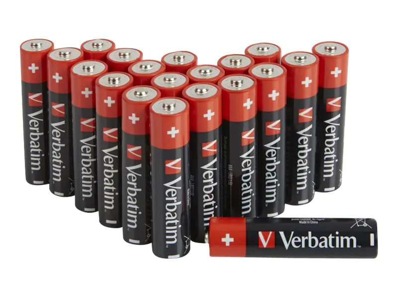 Verbatim Batterie 20 x AAA / LR03 - Alkalisch 49876