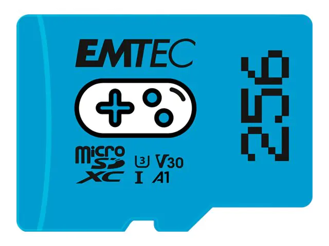 EMTEC Gaming - Flash-Speicherkarte - 256 GB - A1 / Video Class V30 / UHS-I U3 - microSDXC UHS-I - Blau