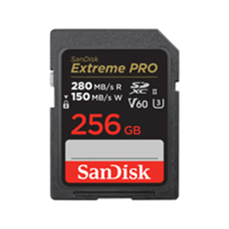 SanDisk Extreme Pro - Flash-Speicherkarte - 256 GB - Video Class V60 / UHS-II U3 / Class10 - SDXC UHS-II