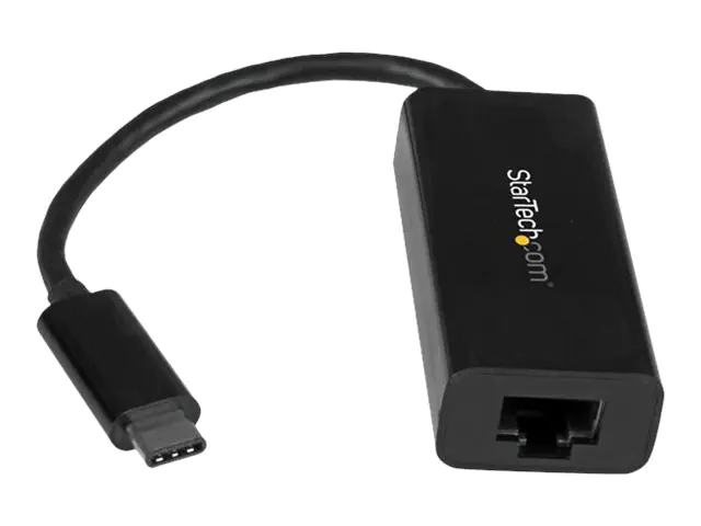 StarTech USB C to Gigabit Ethernet Adapter - Black - USB 3.1 to RJ45 LAN Network Adapter - USB Type C to Ethernet (US1GC30B) - Netzwerkadapter - USB-C - Gigabit Ethernet - Schwarz - für P/N: HB30C3A1CFB, HB30C3A1CFS, TB33A1C