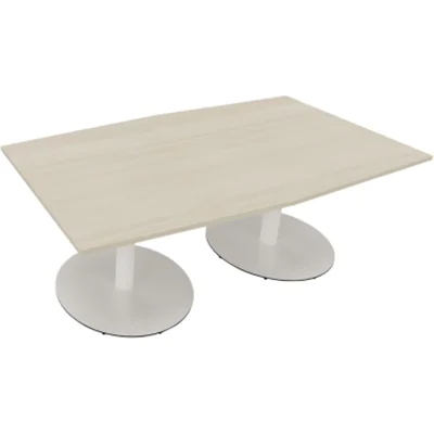 Bespr.ti. Tonneau Tellerfuß Rund B2000xT1000/1100xH720 ws/Akazie