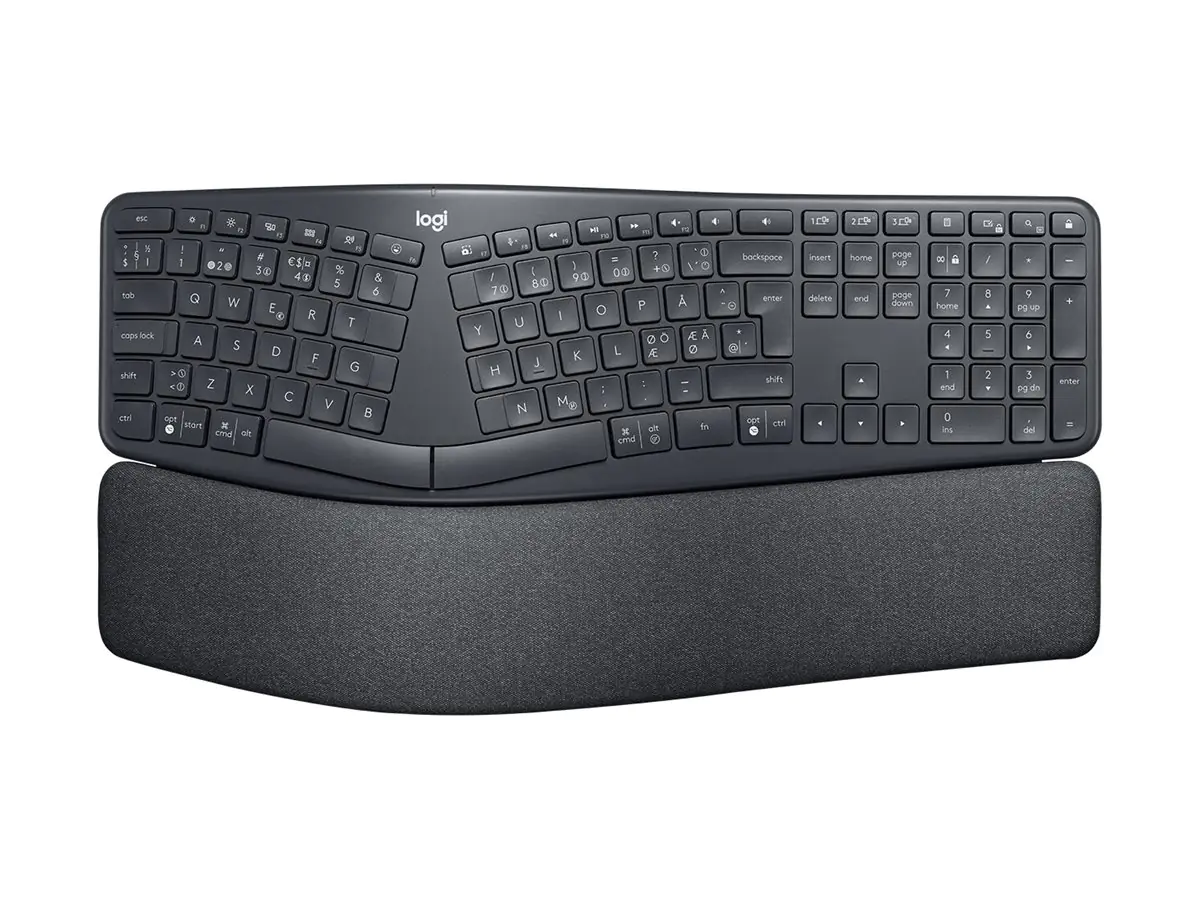 Logitech ERGO K860 Split Keyboard for Business - Tastatur - kabellos - Bluetooth LE - QWERTY - GB - Graphite