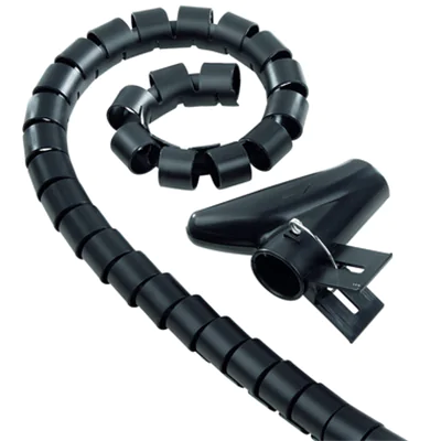 Hama Kabelschlauch universal 7,5-30 mm x 2,5 m (Ø x L) inkl. Einziehilfe Polyethylen schwarz