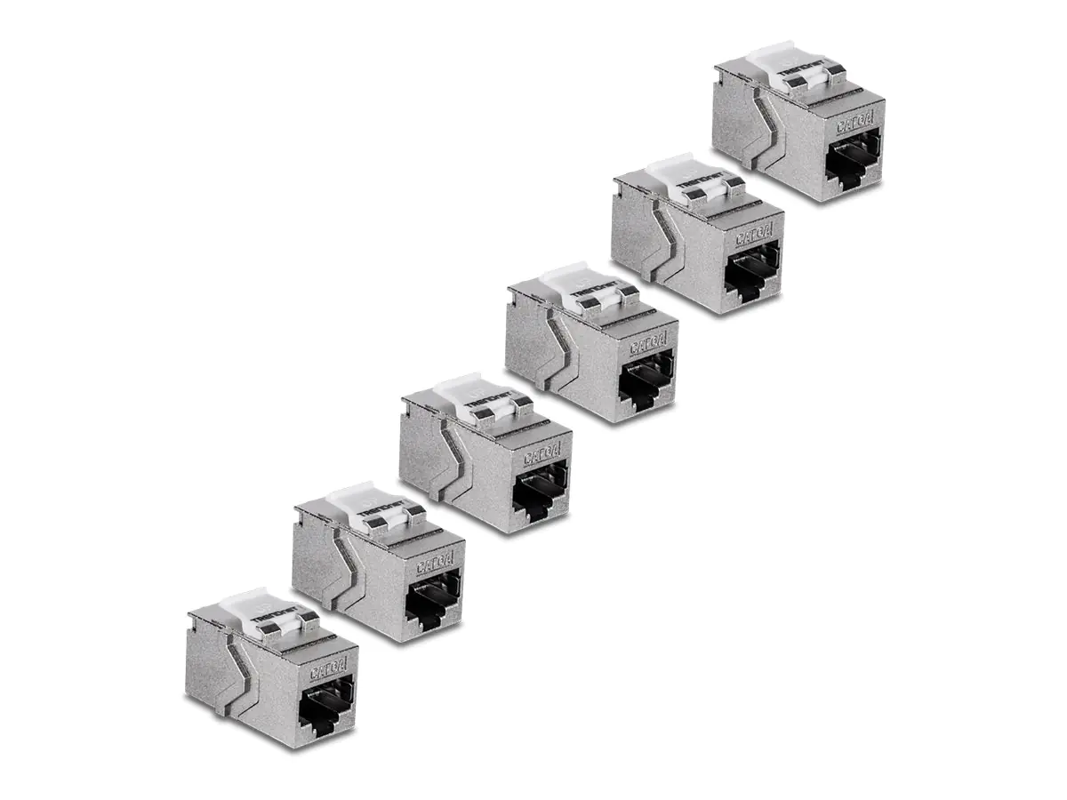 TRENDnet Modularer Einschub (Kopplung) - CAT 6a - RJ-45 - TAA-konform (Packung mit 6)