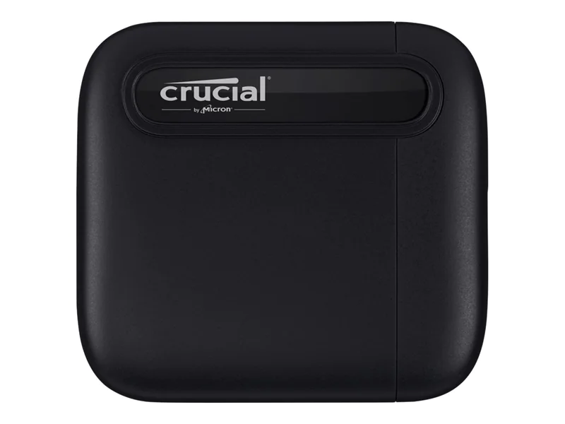 Crucial X6 - SSD - 2 TB - extern (tragbar) - USB 3.1 Gen 2 (USB-C Steckverbinder) - Schwarz
